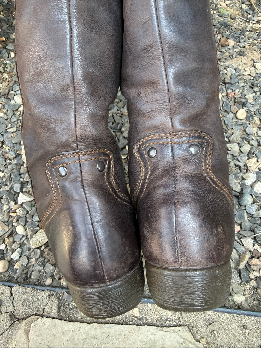 Born brown leather tall riding boots women’s size 7.5 EU 38. Side zip - Picture 8 of 10